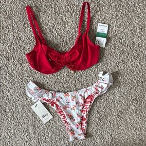 NWT mix and match bikini set Sz L and 34C